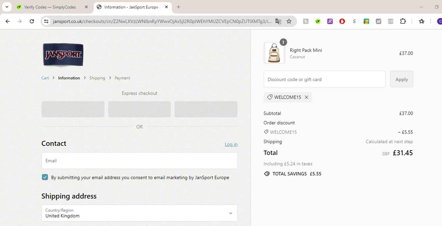 JanSport Promo Codes 10 Off August 2024