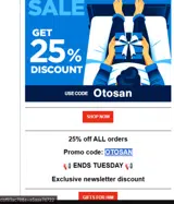 OTOSAN coupon verification screenshot