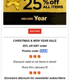 YEAR coupon verification screenshot