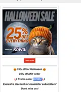 KOWAI coupon verification screenshot