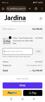 SE15 coupon verification screenshot