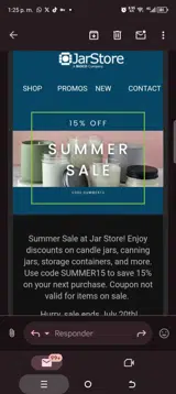 Summer15 coupon verification screenshot