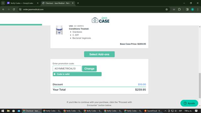 JASE Medical checkout page showing JASE Medical promo code box | Screenshot taken by SimplyCodes community member on Mar 8, 2024