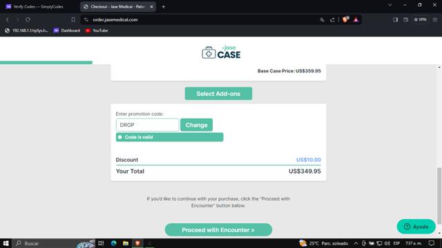 JASE Medical checkout page showing JASE Medical promo code box | Screenshot taken by SimplyCodes community member on Feb 9, 2024