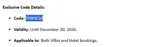 STAYSC10 coupon verification screenshot