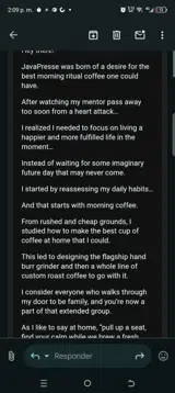 COFFEE25 coupon verification screenshot