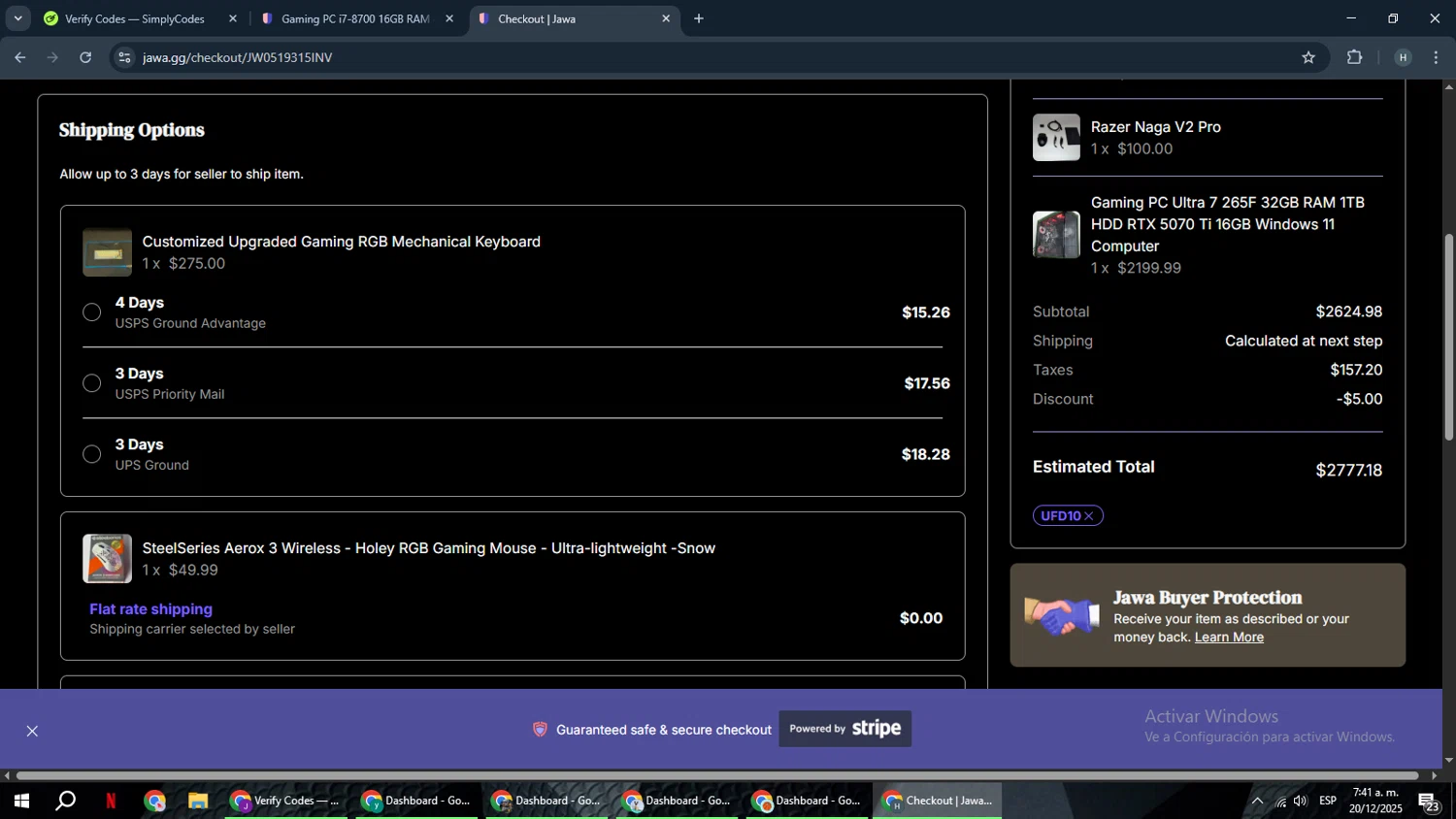 Jawa discount code screenshot showing code UFD10 applied at Jawa checkout page. Uploaded by SimplyCodes community member YAMAHA on Dec 20, 2025