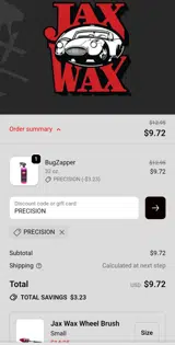 PRECISION coupon verification screenshot