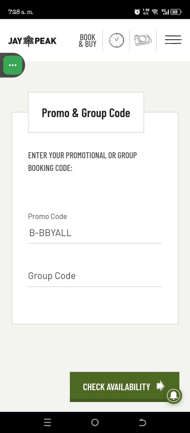Jay Peak checkout page showing Jay Peak promo code box | Screenshot taken by SimplyCodes community member on Aug 11, 2025