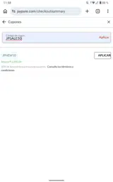 jpsale50 coupon verification screenshot