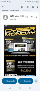 Cyber25 coupon verification screenshot