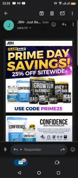 Prime25 coupon verification screenshot