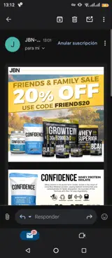Friends20 coupon verification screenshot