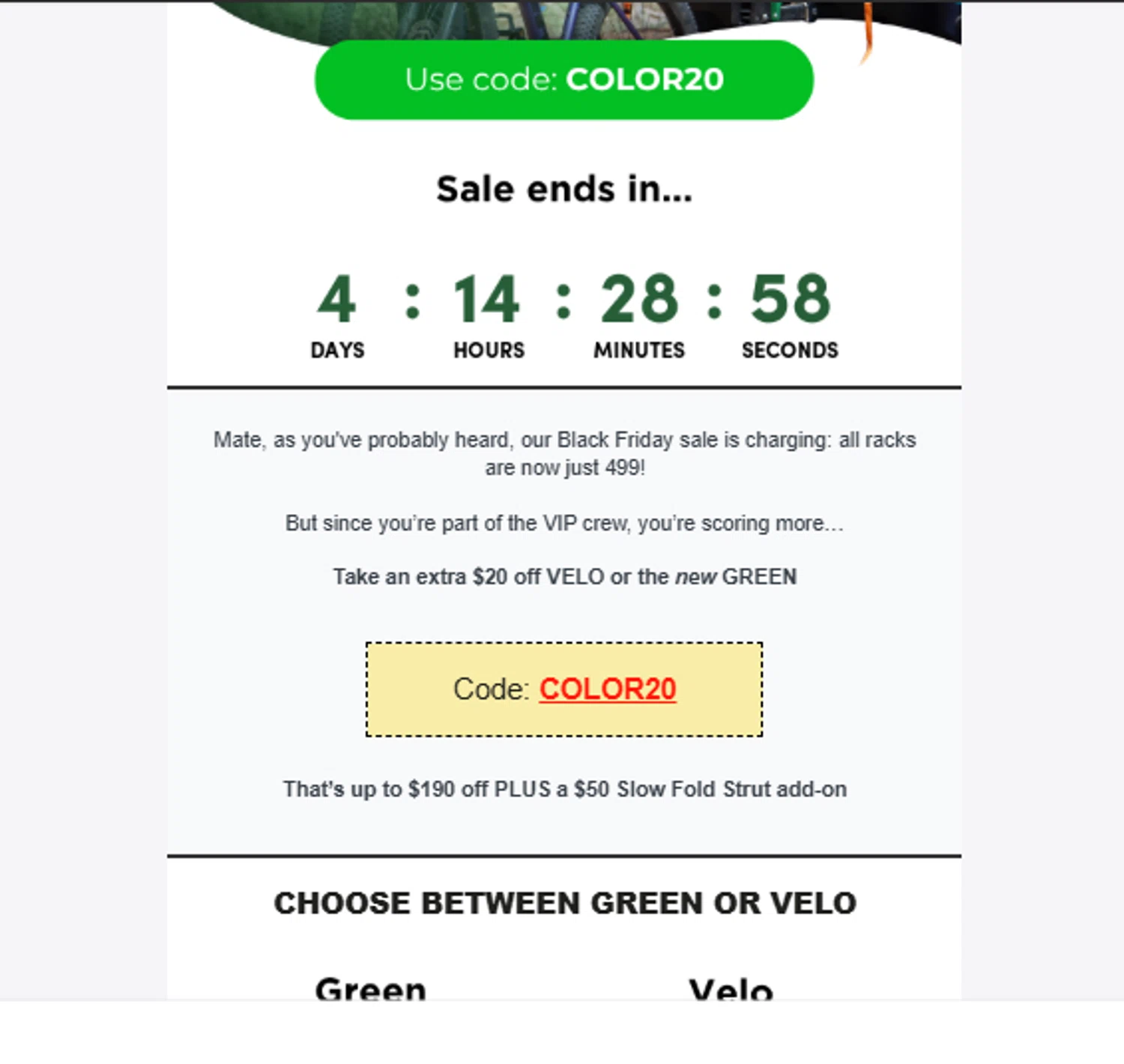 JB Racks US promo code screenshot showing code COLOR20 applied at JB Racks US checkout page. Uploaded by SimplyCodes community member ______________ on Nov 12, 2025