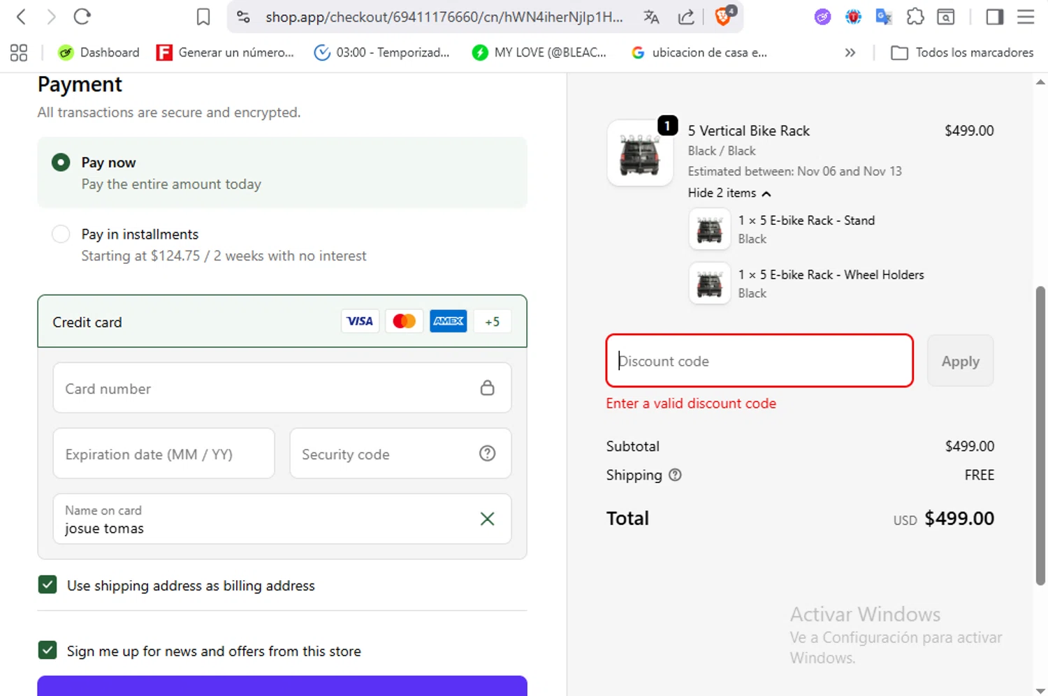 JB Racks US promo code screenshot showing code JB30 applied at JB Racks US checkout page. Uploaded by SimplyCodes community member VoucherFalcon3942 on Oct 30, 2025