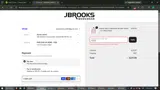 JBrooks Menswear coupon verification screenshot