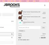 JBrooks Menswear coupon verification screenshot