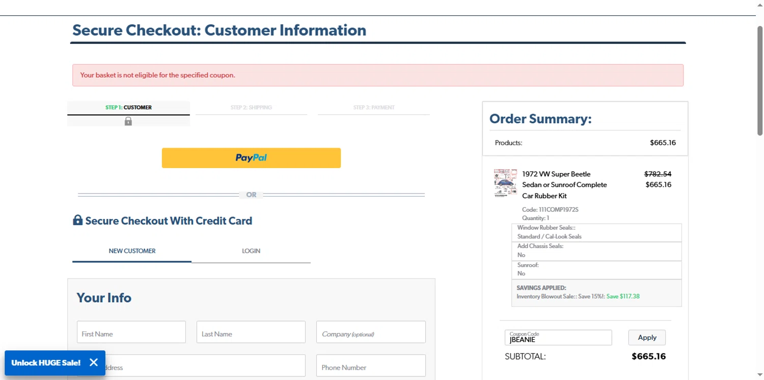 JBugs coupon code screenshot showing code JBEANIE applied at JBugs checkout page. Uploaded by SimplyCodes community member the_loose_cannon on Sep 25, 2025