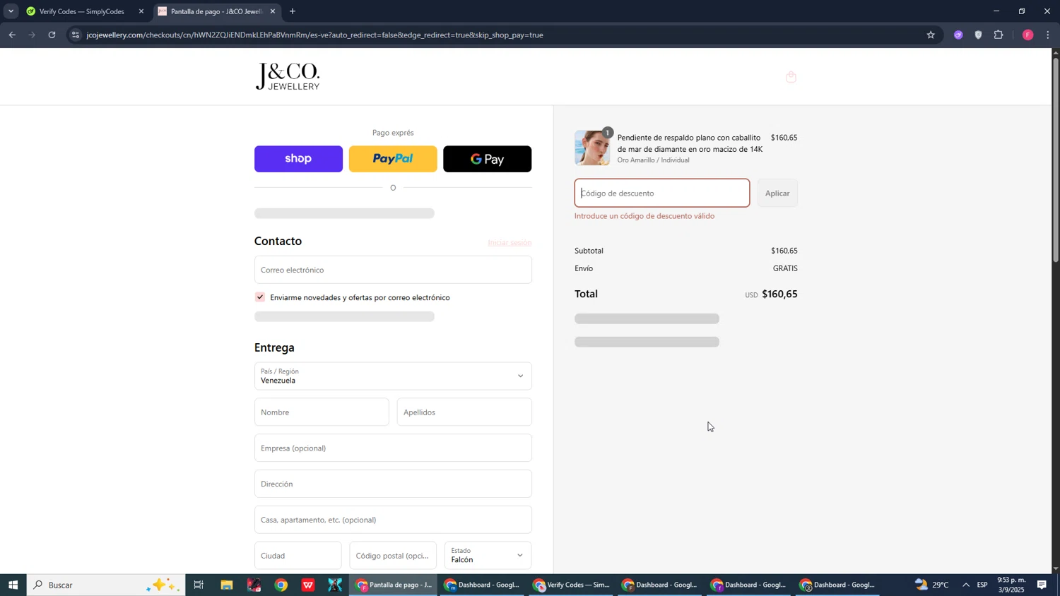 J&Co Jewellery discount code screenshot showing code thanks10 applied at J&Co Jewellery checkout page. Uploaded by SimplyCodes community member CleverMonarch1744 on Sep 4, 2025