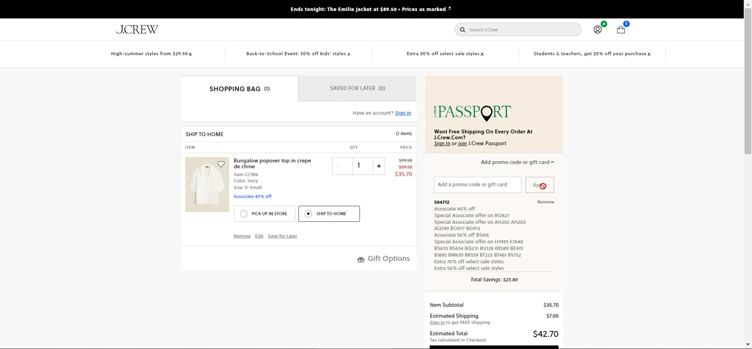 J. Crew Promo Codes 30 Off October 2024