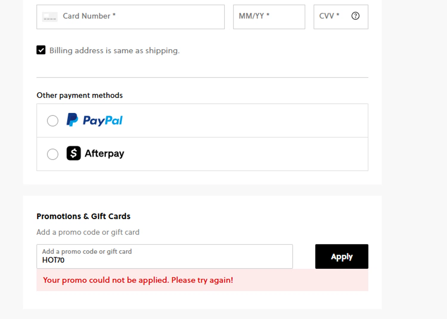 J. Crew Factory promo code screenshot showing code HOT70 applied at J. Crew Factory checkout page. Uploaded by SimplyCodes community member MoneyFalcon5538 on Jul 14, 2025