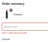 10OFF coupon verification screenshot