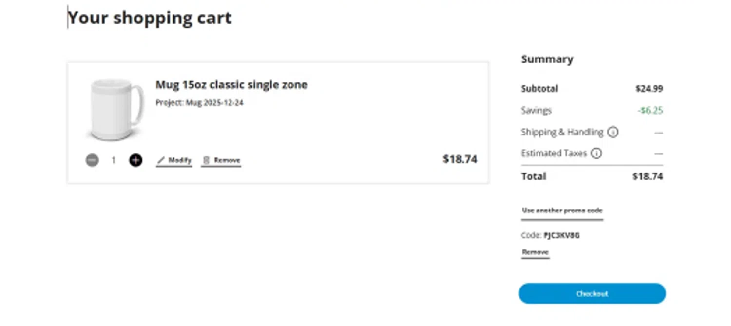 Jean Coutu checkout page showing Jean Coutu promo code box | Screenshot taken by SimplyCodes community member on Jan 13, 2026