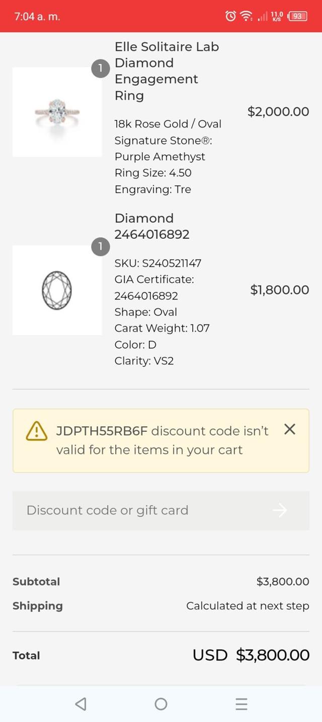 Jean Dousset checkout page showing Jean Dousset promo code box | Screenshot taken by SimplyCodes community member on Jun 14, 2024