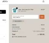 JEDCo coupon verification screenshot