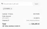 JeepHut coupon verification screenshot