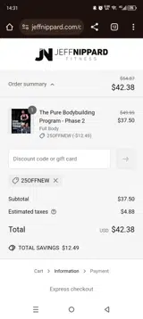 25offnew coupon verification screenshot