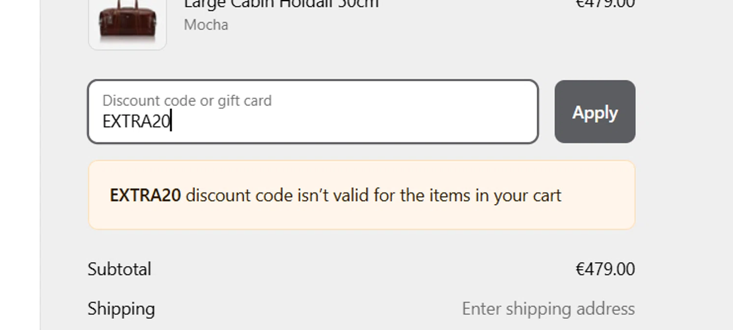 Jekyll and Hide UK checkout page showing Jekyll and Hide UK promo code box | Screenshot taken by SimplyCodes community member on Apr 13, 2025