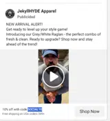 JekyllHYDE Apparel coupon verification screenshot