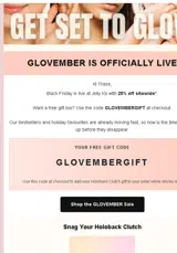 GLOVEMBERGIFT coupon verification screenshot