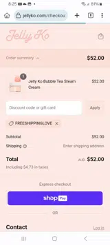 FREESHIPPINGLOVE coupon verification screenshot