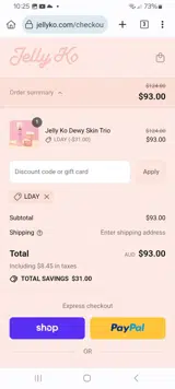 LDAY coupon verification screenshot