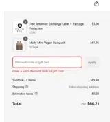 Jen & Co. coupon verification screenshot