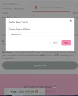 JANUARYJOY coupon verification screenshot