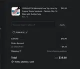 SIGNUP20 coupon verification screenshot