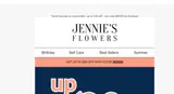 Jennie's Flowers coupon verification screenshot