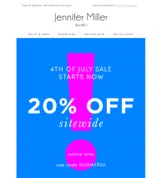 Jennifer Miller Jewelry coupon verification screenshot