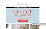 Jennifer Miller Jewelry coupon verification screenshot