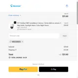 WELCOME10 coupon verification screenshot