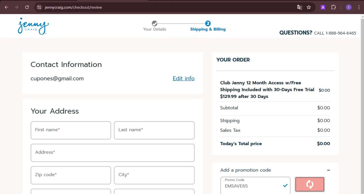 Jenny Craig Promo Codes - $40 Off Coupons in August 2024 | SimplyCodes