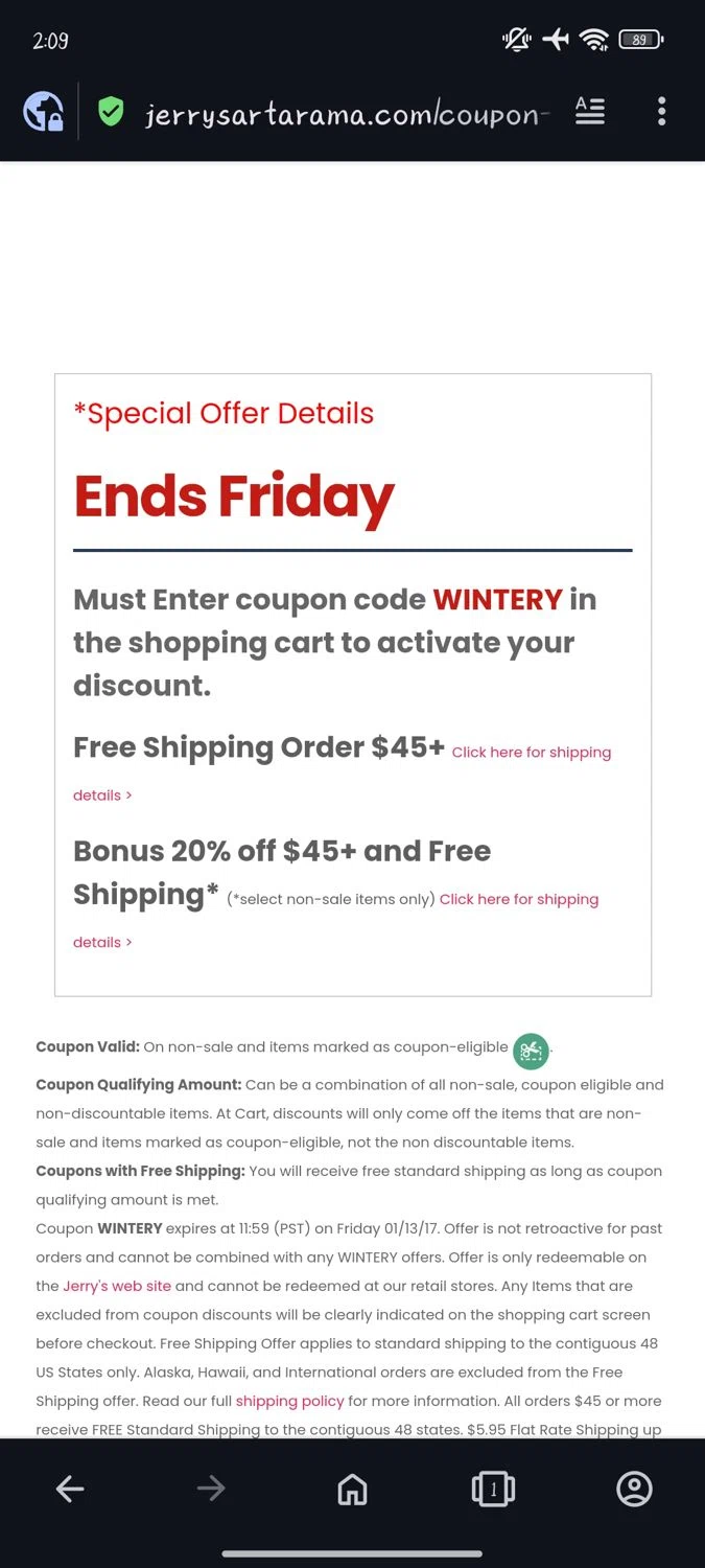 Jerry's Artarama Promo Codes 20 Off July 2024