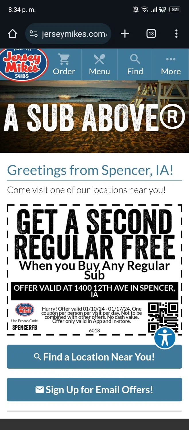 Jersey Mike's Subs Promo Codes 2 Off May 2024