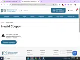 Jes Restaurant Equipment coupon verification screenshot