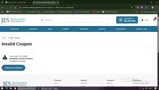 Jes Restaurant Equipment coupon verification screenshot