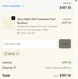 JES10 coupon verification screenshot