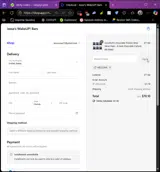 WELCOME coupon verification screenshot